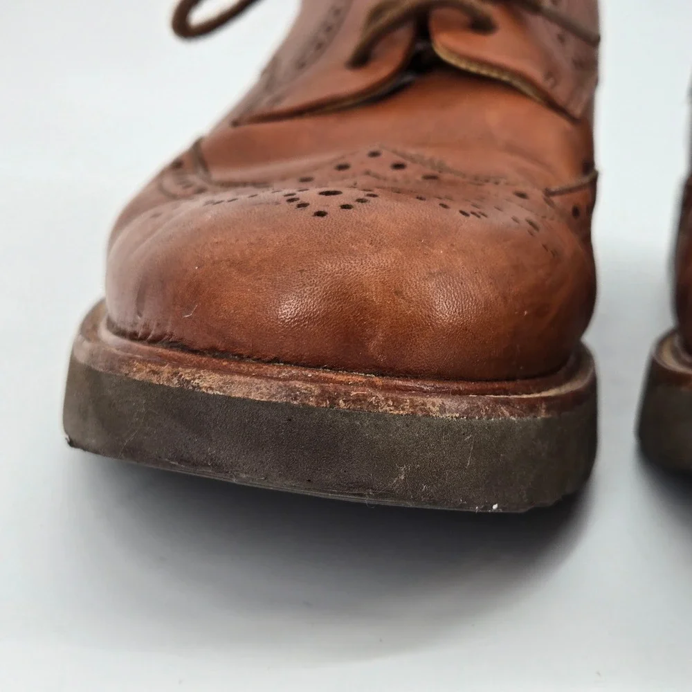 Samuel Hubbard The Tipping Point Wingtip Oxfords Brown Leather Comfort‎ 10M